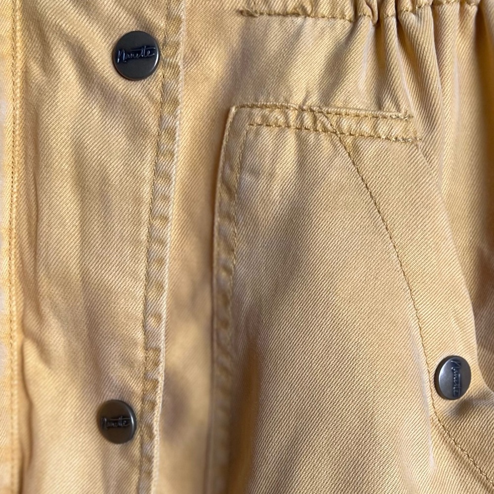 Utility Jacket Trench Coat mustard yellow cargo jacket - Picture 14 of 16